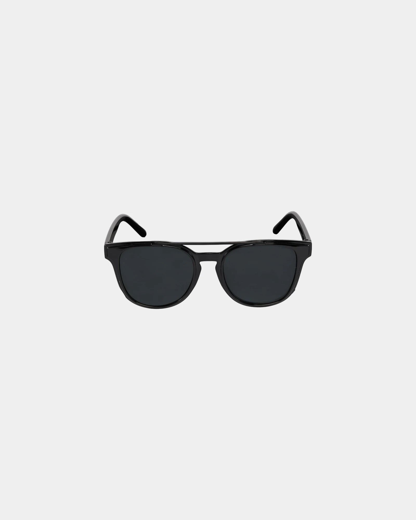 Custom recycled brow bar sunglasses with UV400 lenses - Black (Bk)