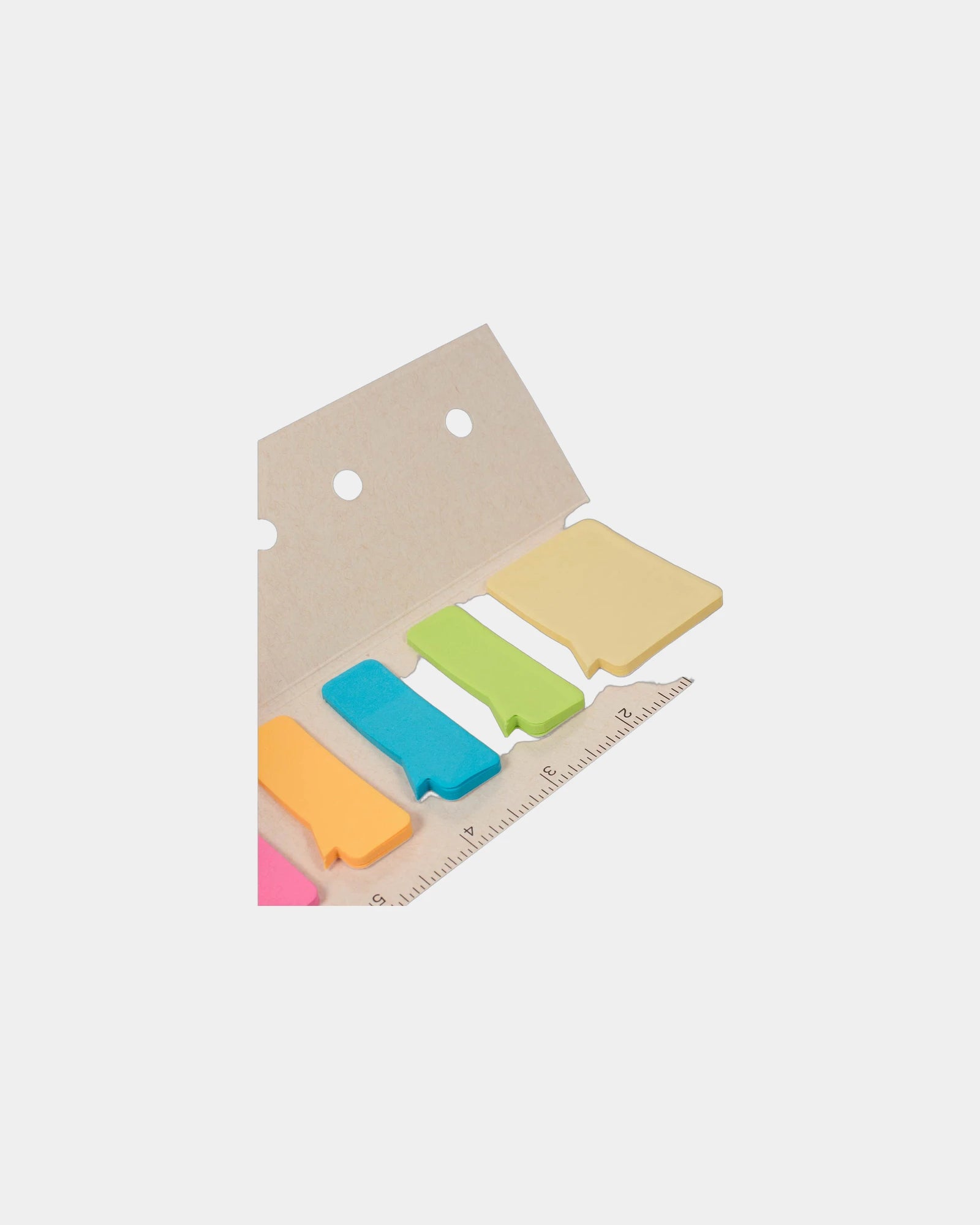 Custom recycled sticky notes and ruler pad set - 1