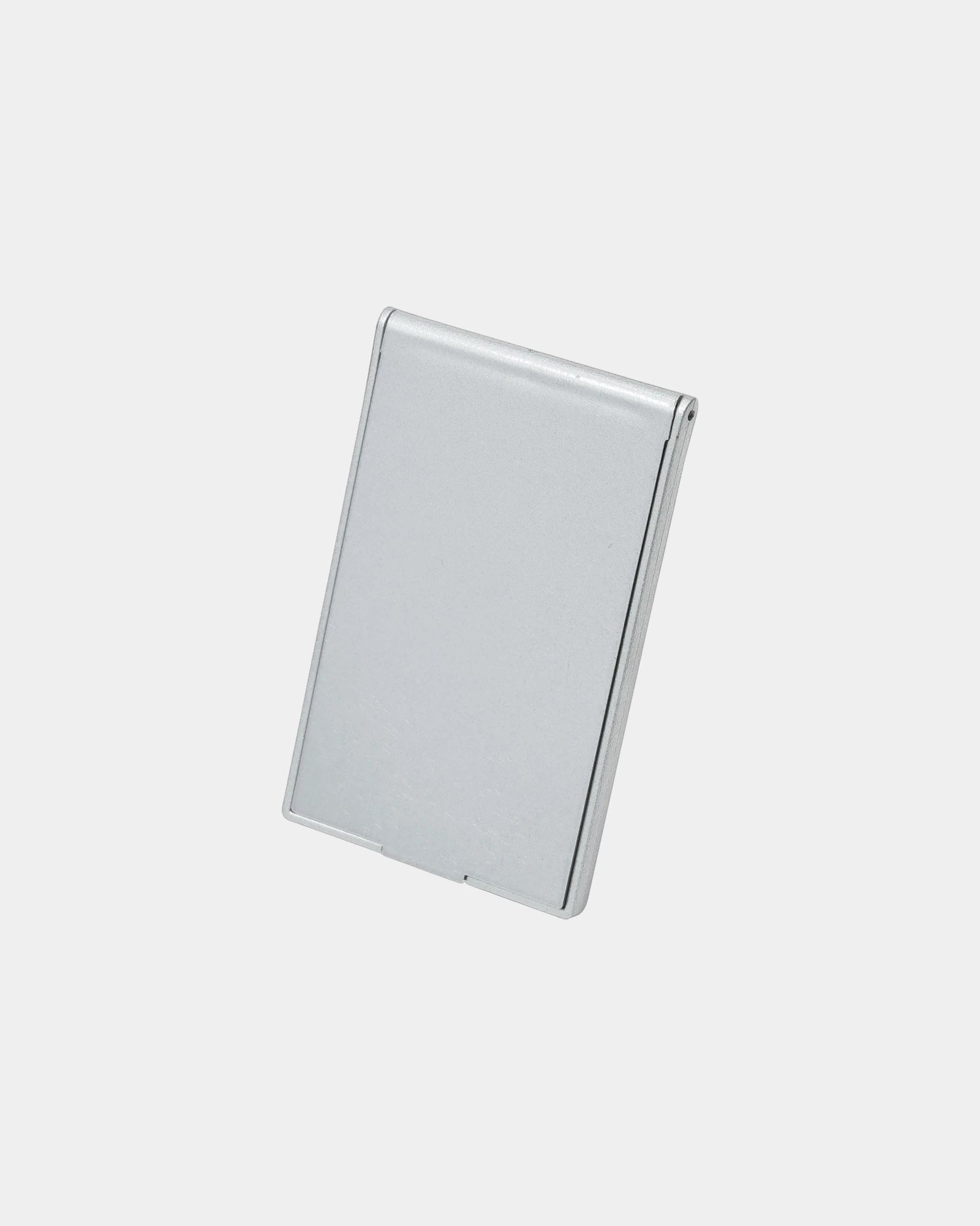 Custom full-color stand-up pocket mirror, 2 x 3.25 inches - Silver (Si)