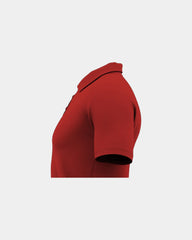 Custom performance mesh pique polo moisture-wicking - Richred