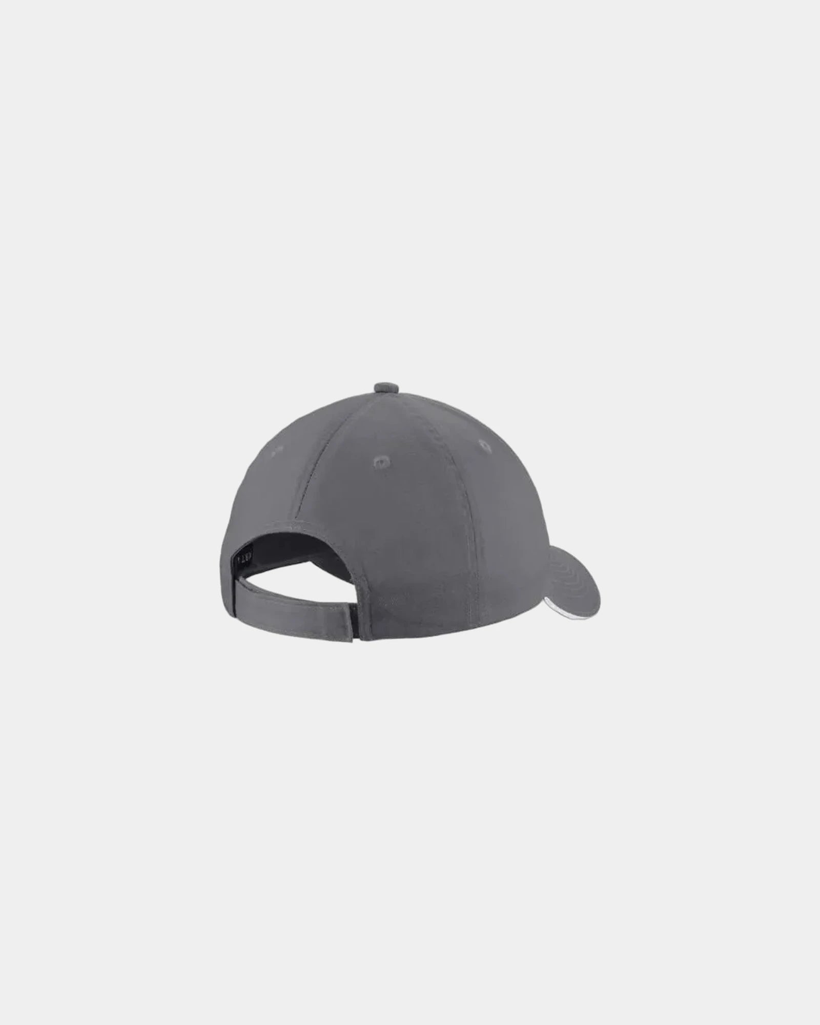 Custom cotton twill sandwich bill cap unstructured - Charcoal/White