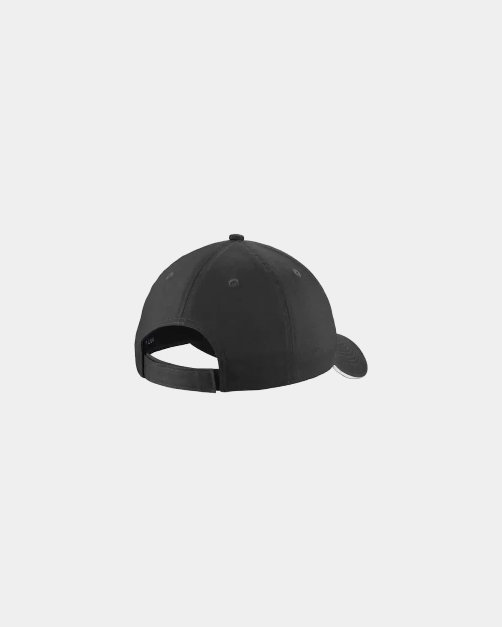 Custom cotton twill sandwich bill cap unstructured - Black/White