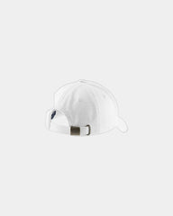 Custom cotton twill cap structured mid-profile - White