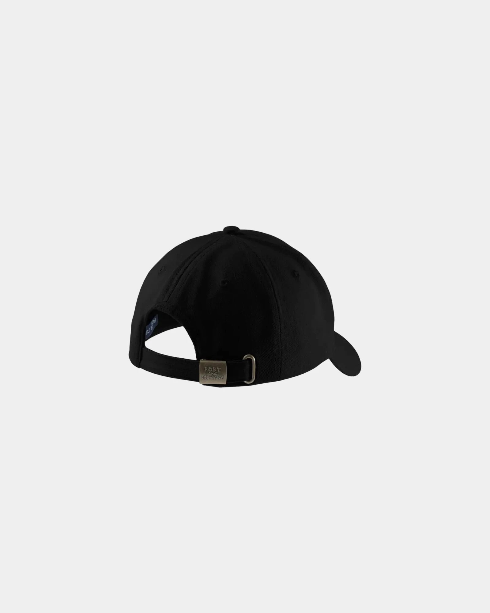 Custom cotton twill cap structured mid-profile - Black