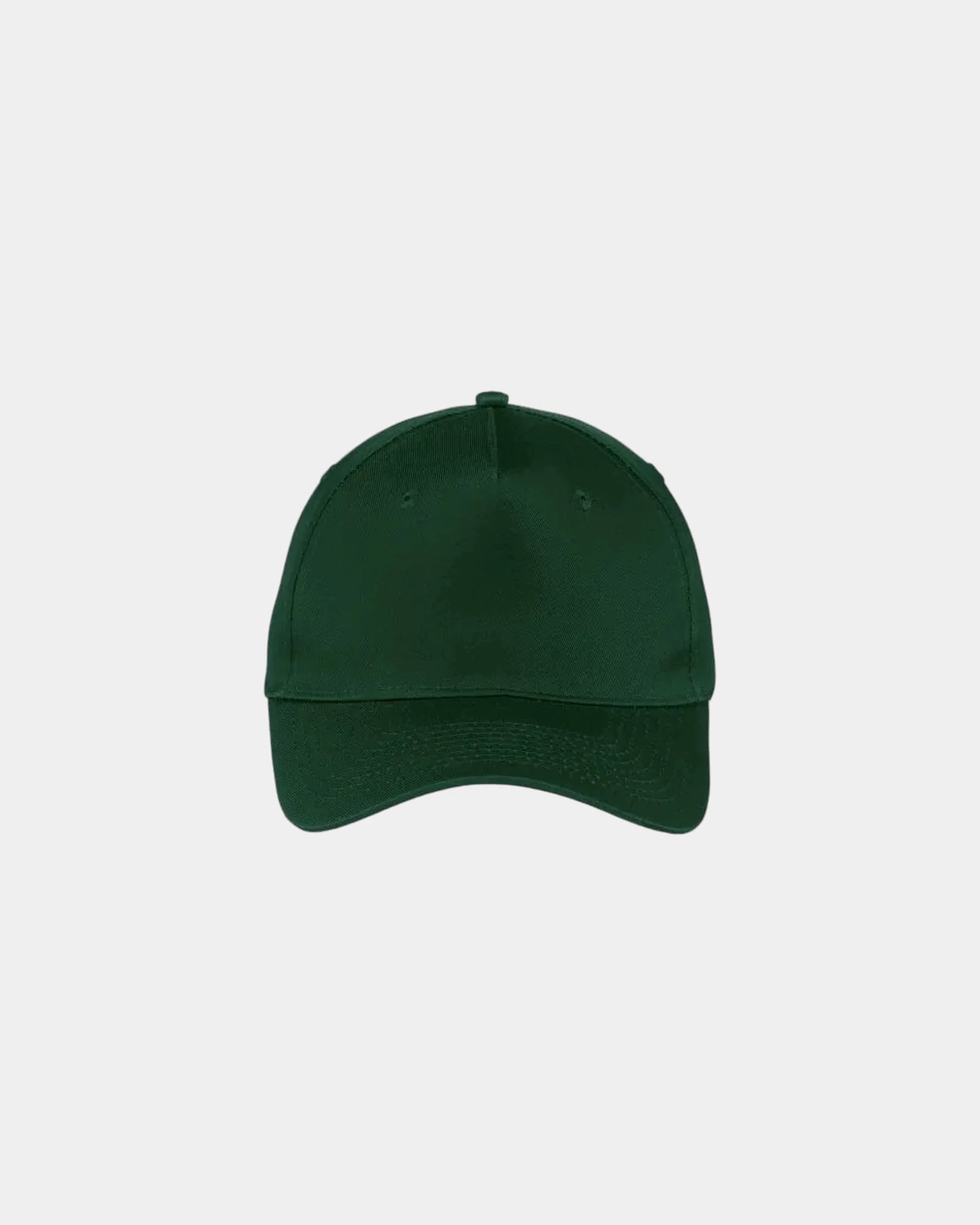 Custom structured cotton twill five-panel cap - Hunter
