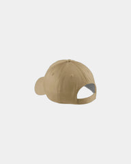 Custom structured cotton twill five-panel cap - Khaki