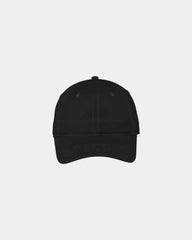 Custom brushed cotton canvas low-profile cap - Black