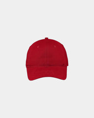 Custom brushed cotton canvas low-profile cap - Red