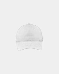 Custom brushed cotton canvas low-profile cap - White