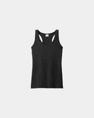 Custom UPF 50 moisture-wicking women's performance tank - Jetblack