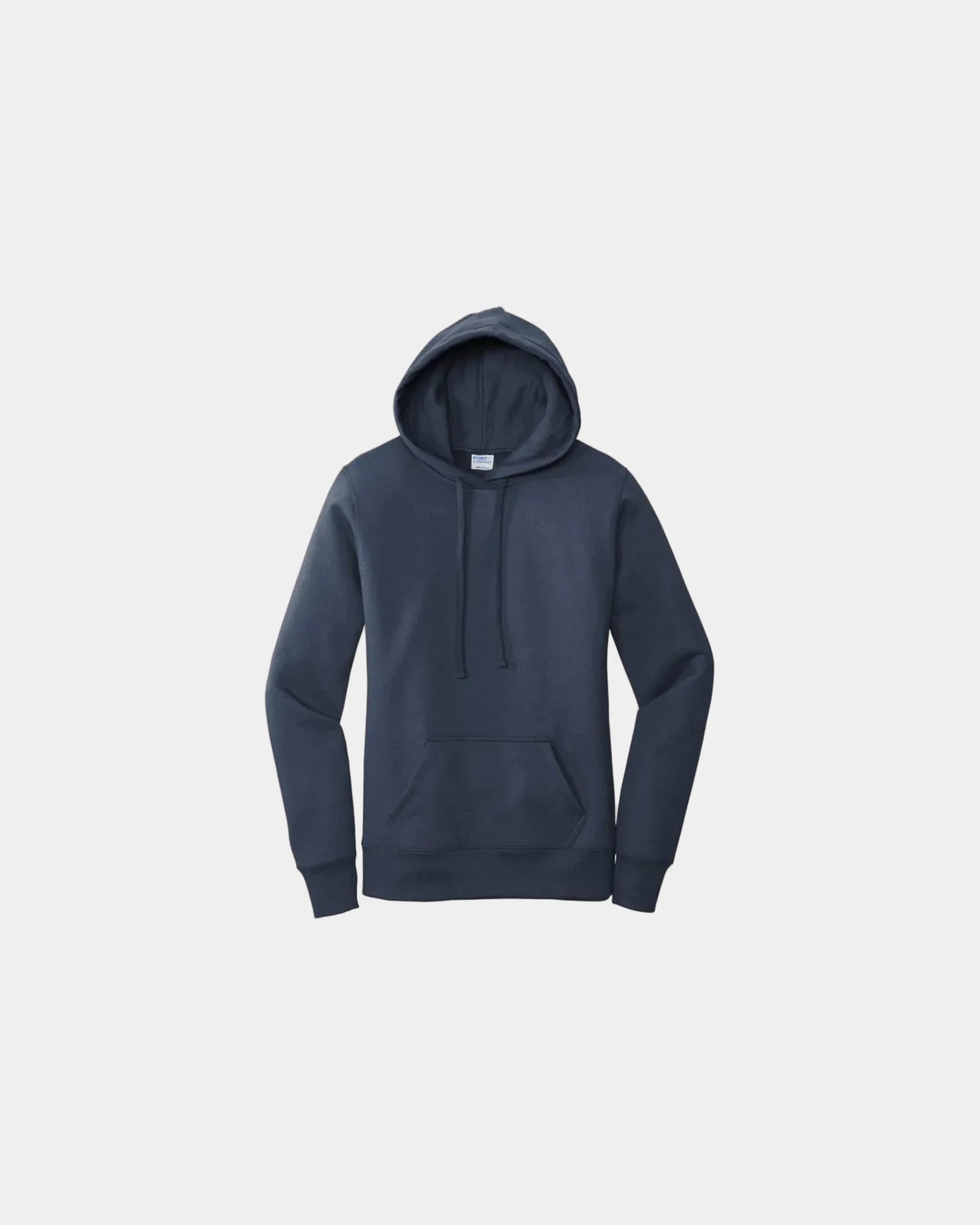 Custom women's core fleece pullover hooded sweatshirt - Navy