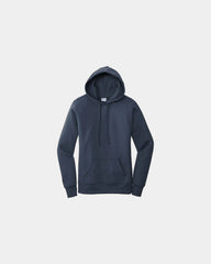Custom women's core fleece pullover hooded sweatshirt - Navy