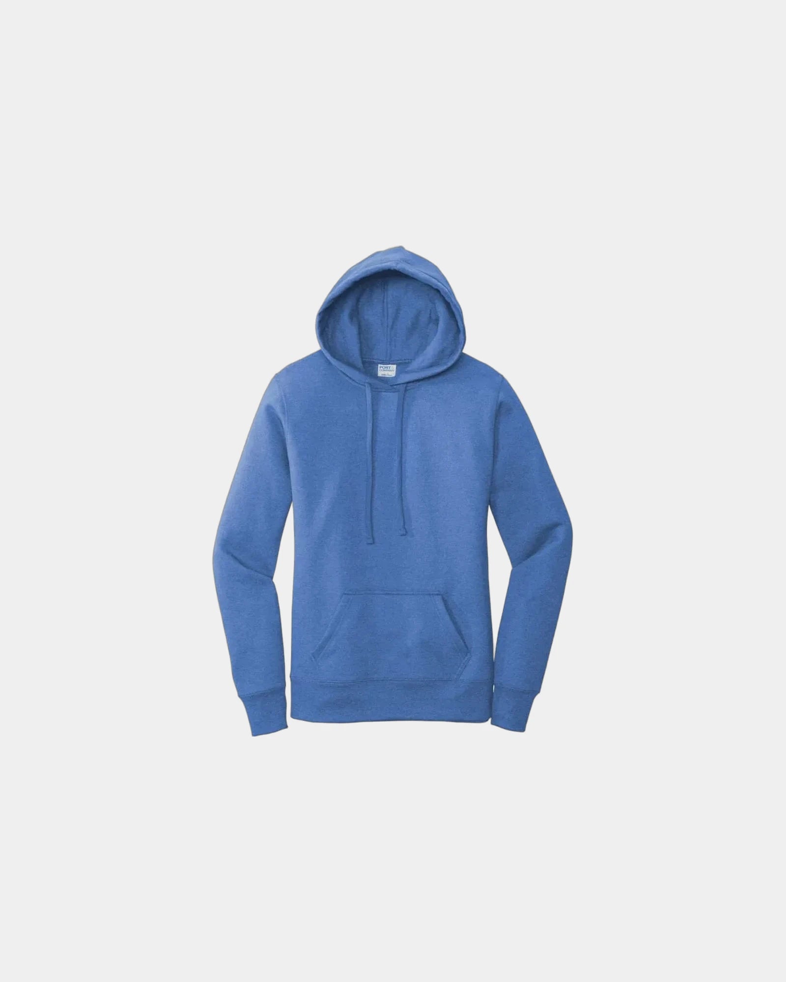 Custom women's core fleece pullover hooded sweatshirt - Heather Royal