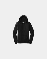 Custom women's core fleece pullover hooded sweatshirt - Jet Black