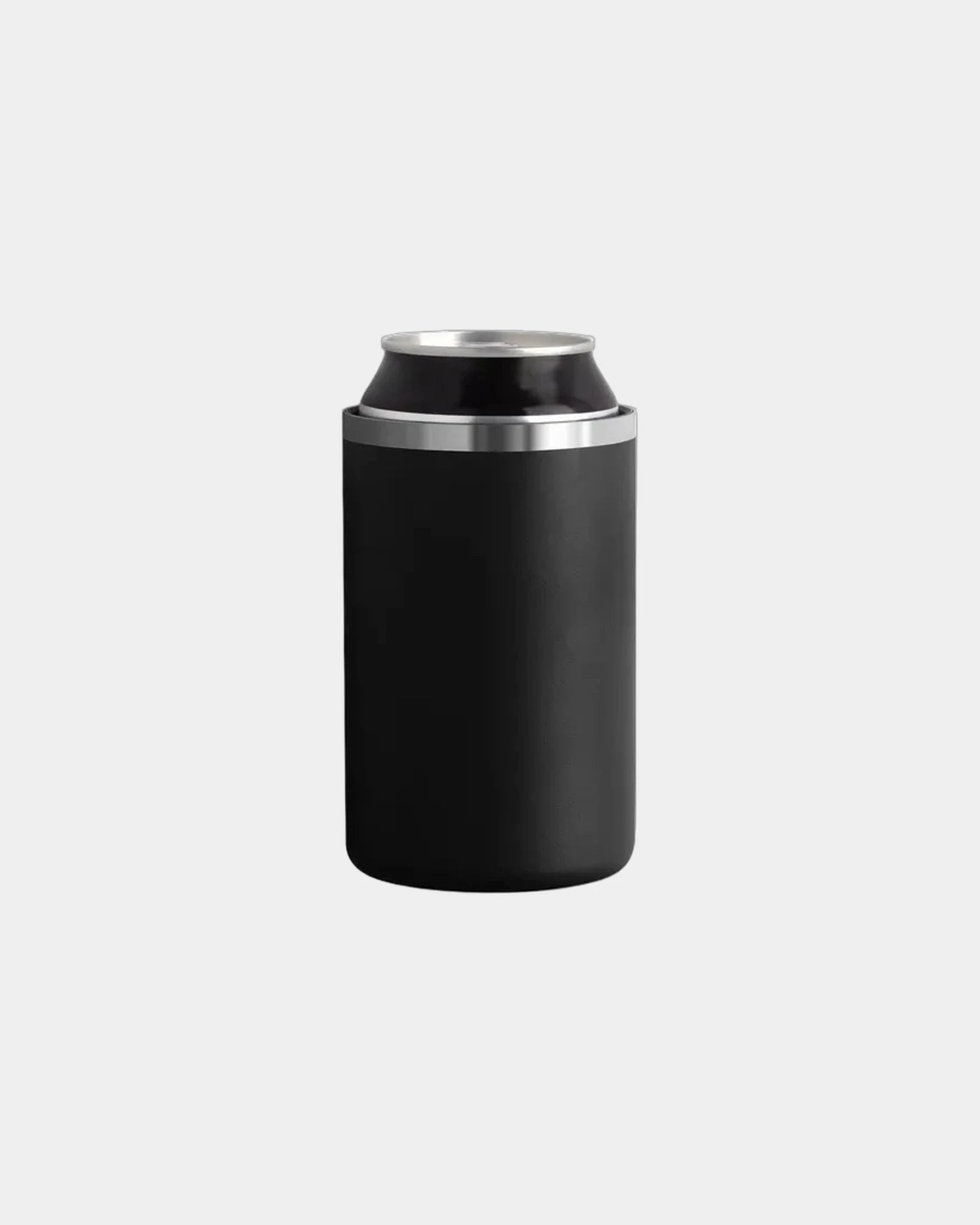 Custom stainless steel can cooler for beverages - Midnight Black