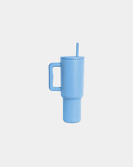 Custom insulated 40 oz tumbler with handle and lid - Snow Day