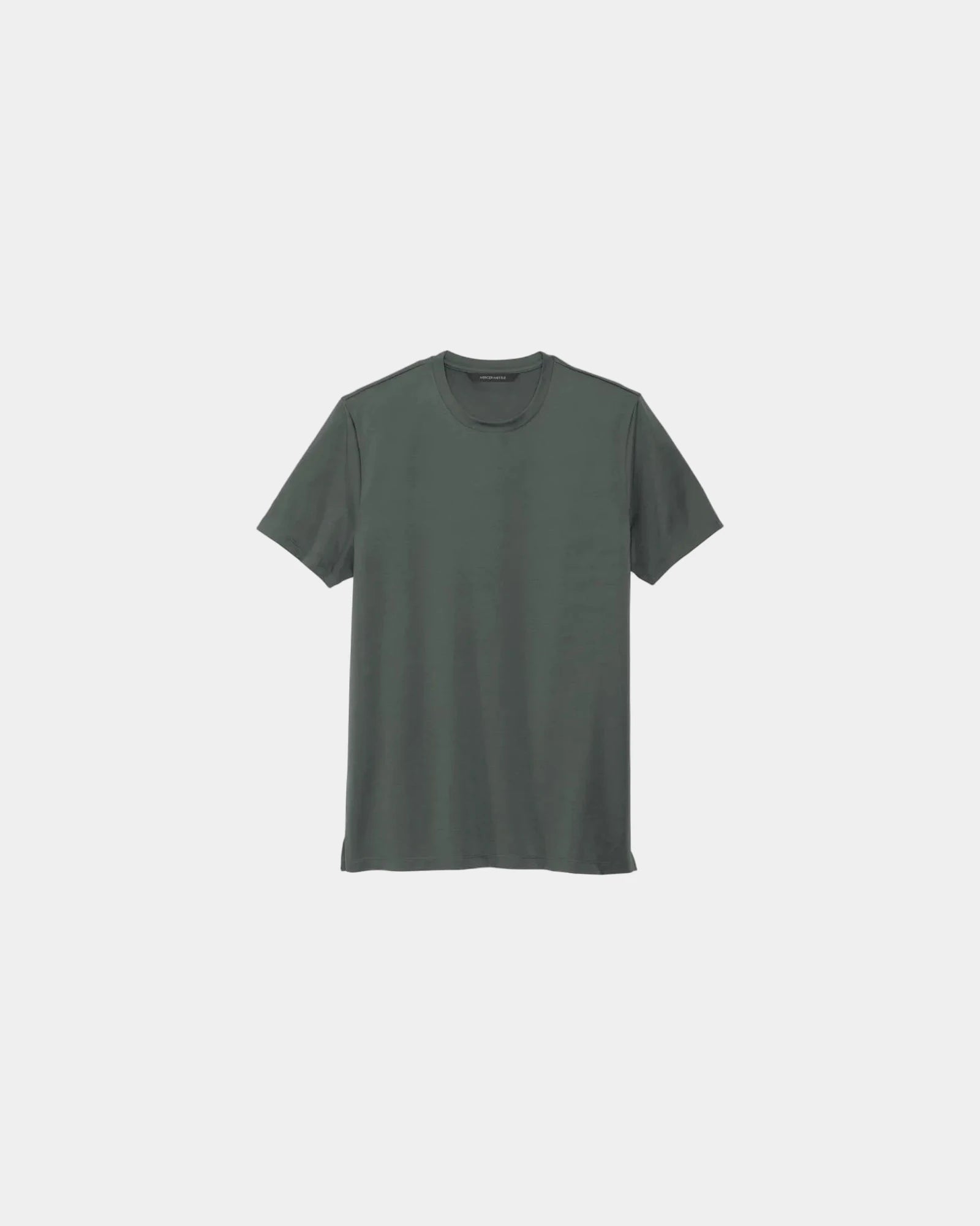 Custom stretch jersey t-shirt Mercer+Mettle crew - Anchorgrey