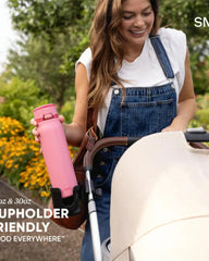 Custom stainless steel 24 oz insulated water bottle - Pink Champagne
