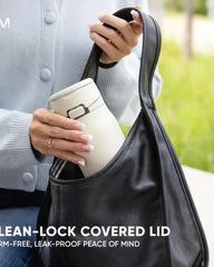 Custom stainless steel 24 oz insulated water bottle - Cashew
