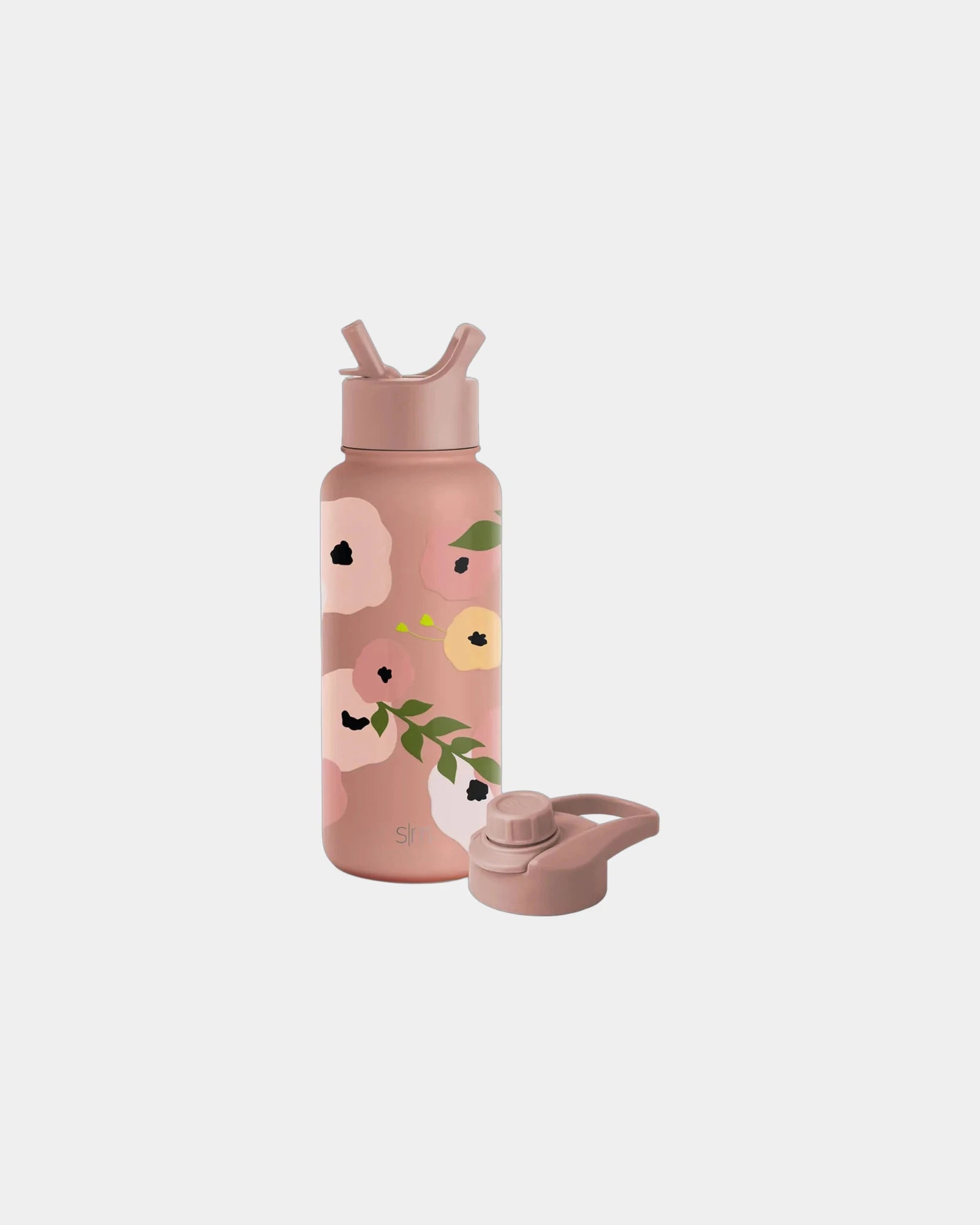 Custom insulated 32 oz stainless steel water bottle - Garden Party