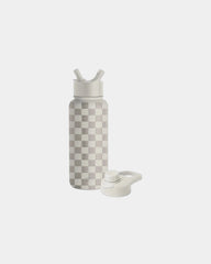 Custom insulated 32 oz stainless steel water bottle - Checkmate
