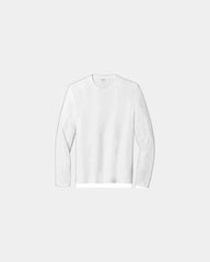 Custom tri-blend long sleeve tee for teams - White