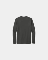 Custom tri-blend long sleeve tee for teams - Coalgrey