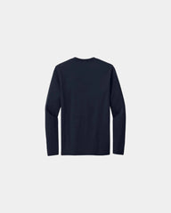 Custom tri-blend long sleeve tee for teams - Deepnavy