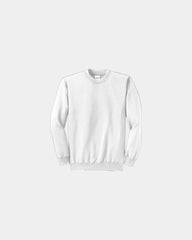Custom fleece crewneck sweatshirt for teams - White
