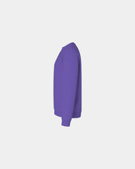 Custom fleece crewneck sweatshirt for teams - Purple