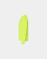 Custom fleece crewneck sweatshirt for teams - Neon Yellow