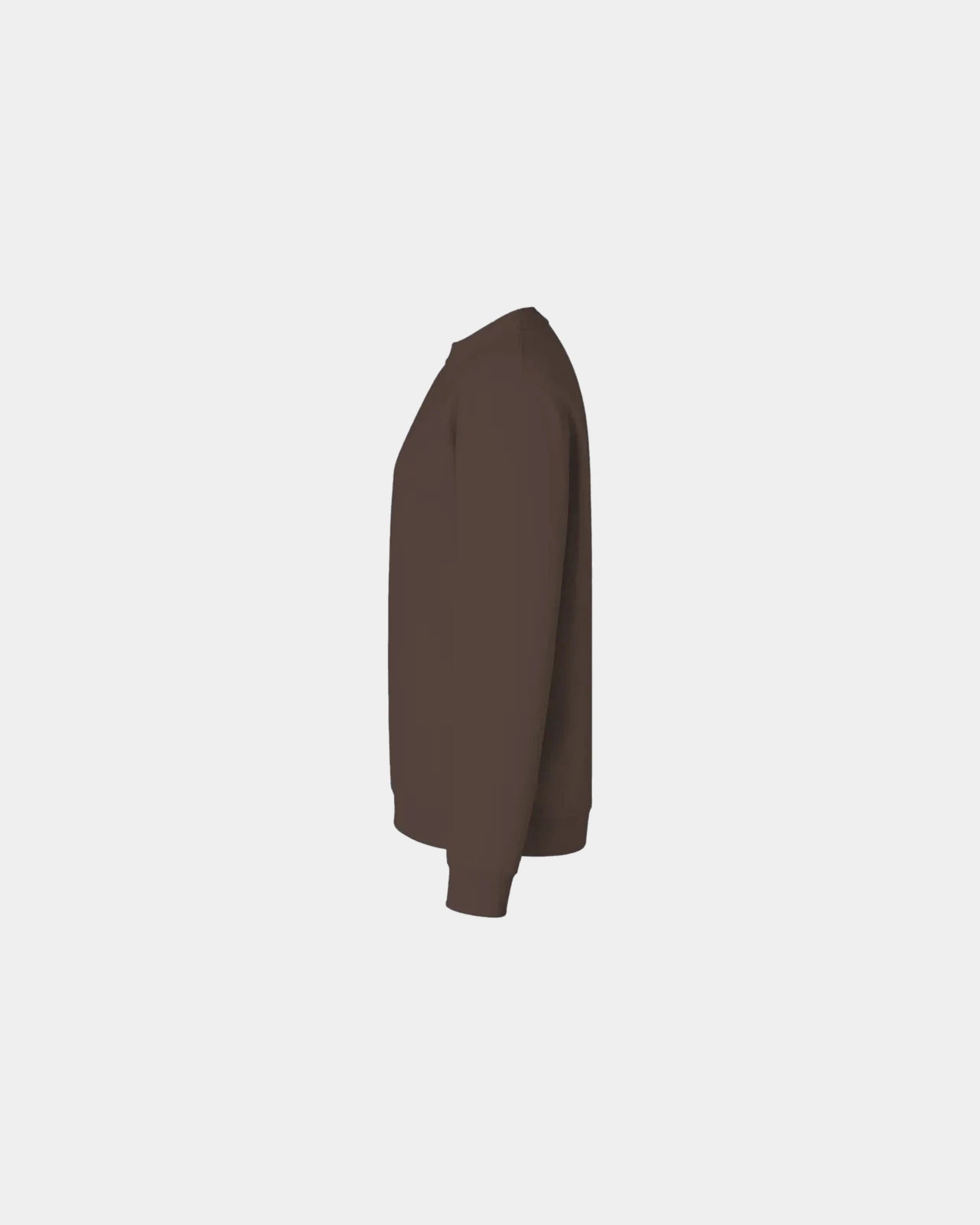 Custom fleece crewneck sweatshirt for teams - Dark Chocolate