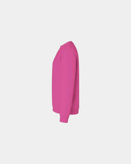 Custom fleece crewneck sweatshirt for teams - Sangria