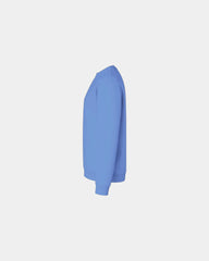 Custom fleece crewneck sweatshirt for teams - Hthr Royal