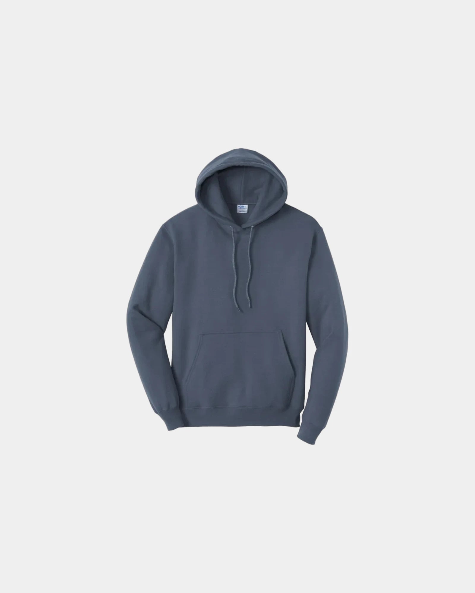 Custom fleece hooded sweatshirt for teams and events - Steel Blue