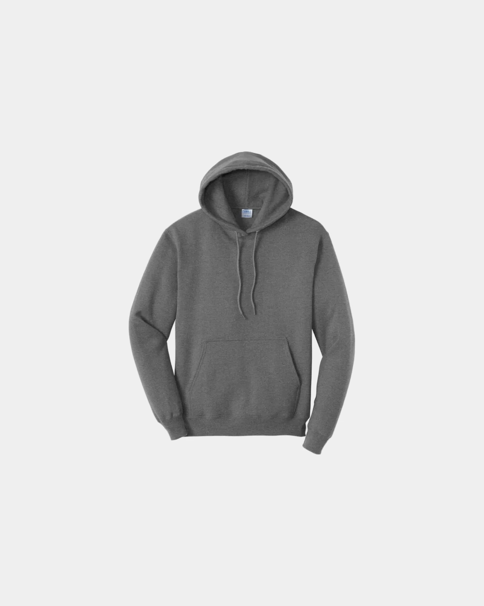 Custom fleece hooded sweatshirt for teams and events - Graphite Hthr