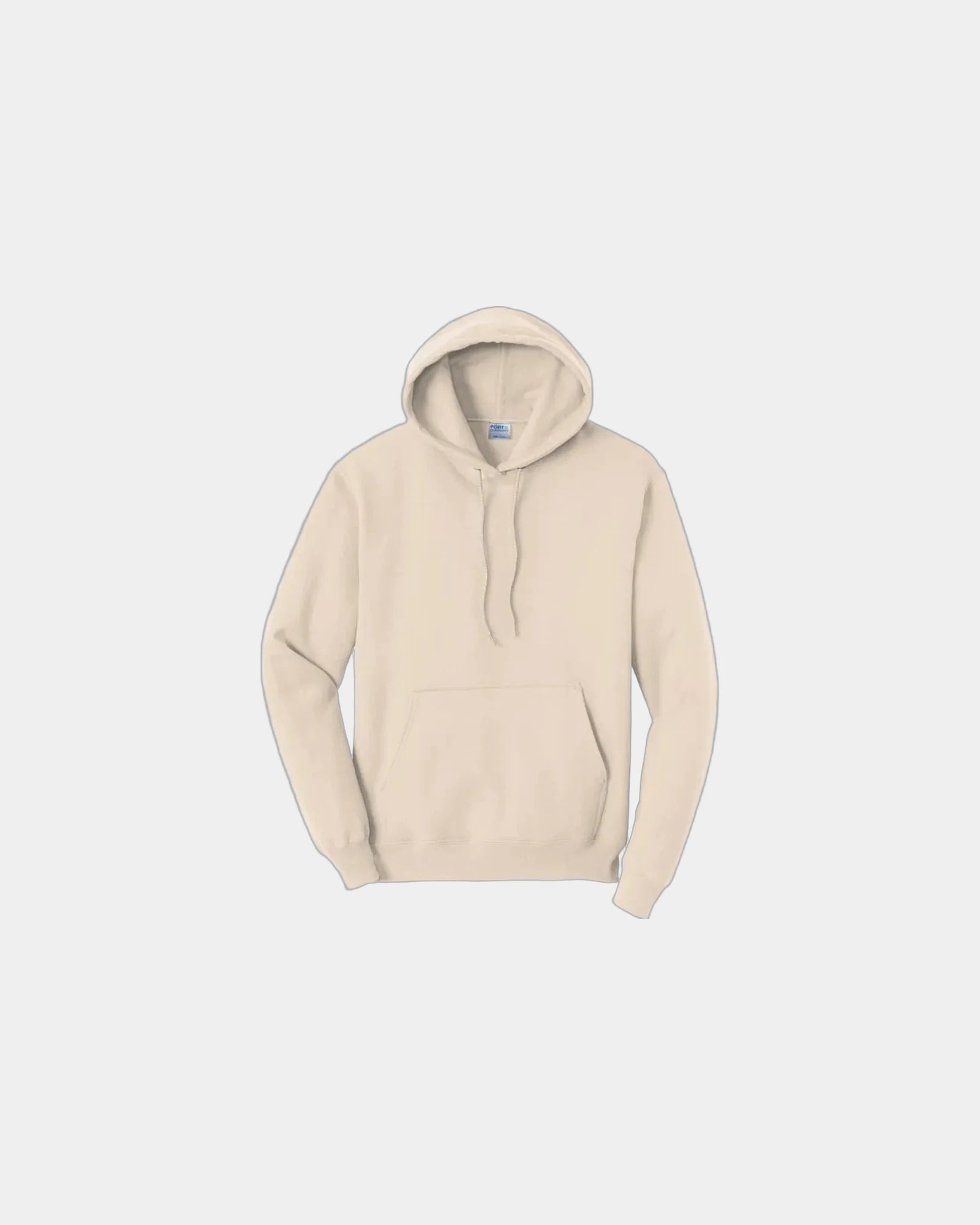 Custom fleece hooded sweatshirt for teams and events - Natural