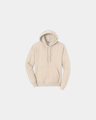 Custom fleece hooded sweatshirt for teams and events - Natural