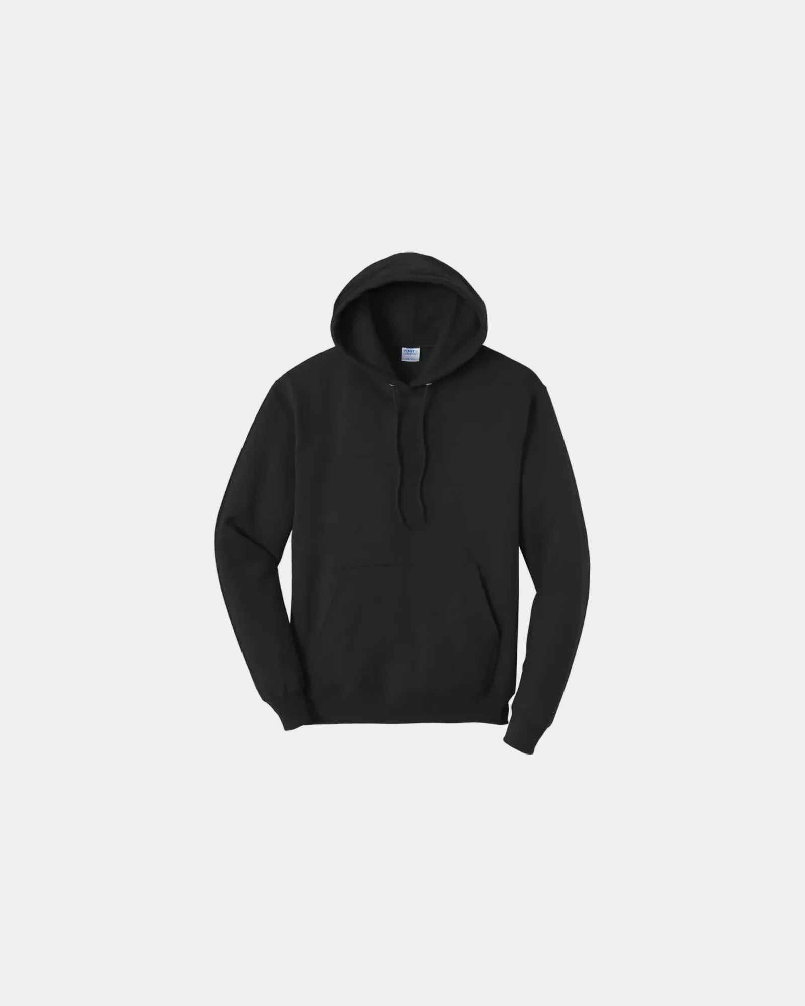 Custom fleece hooded sweatshirt for teams and events - Jet Black