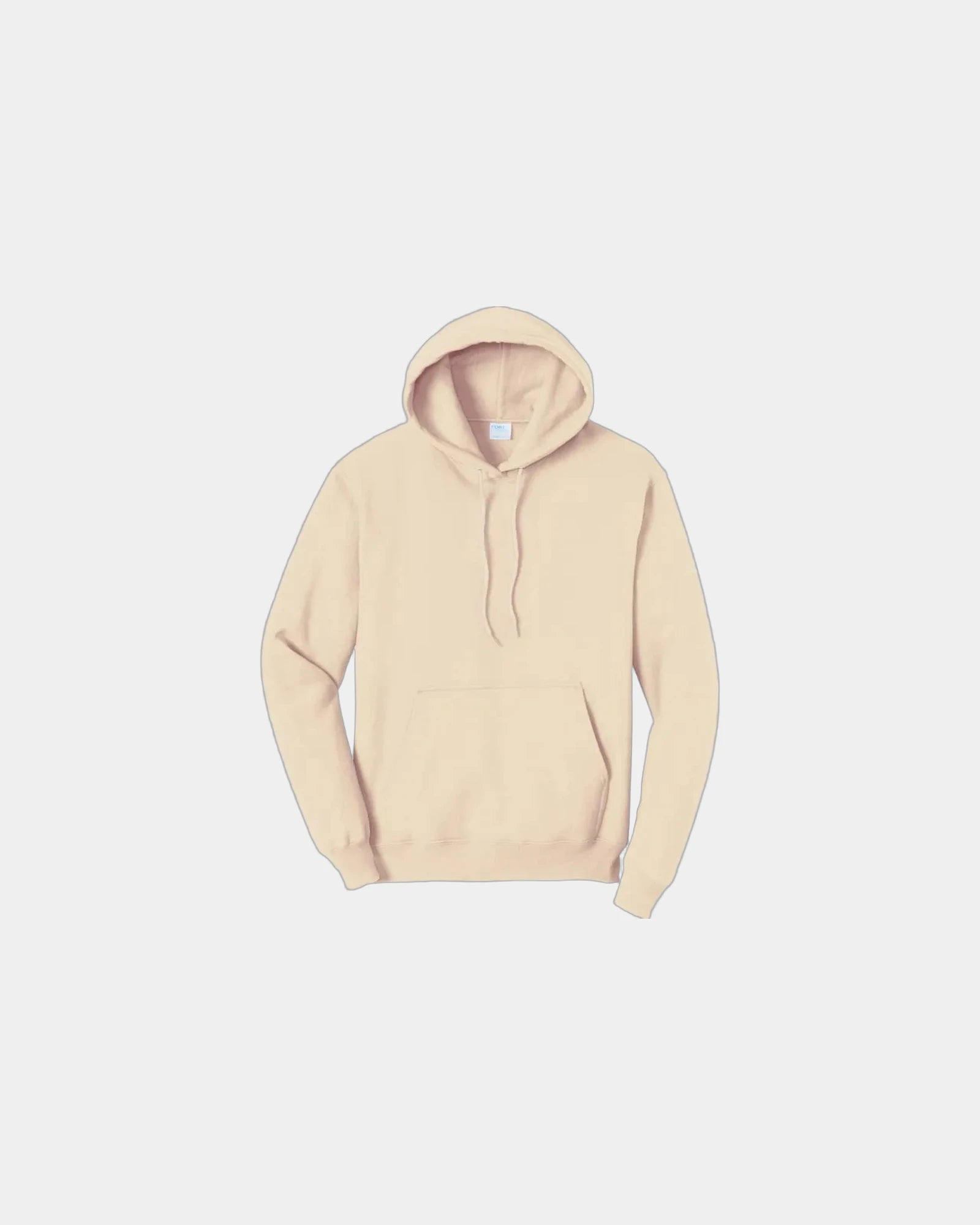 Custom fleece hooded sweatshirt for teams and events - Creme