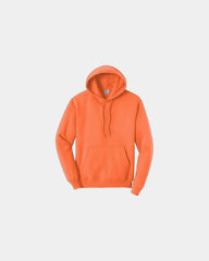 Custom fleece hooded sweatshirt for teams and events - Neon Orange