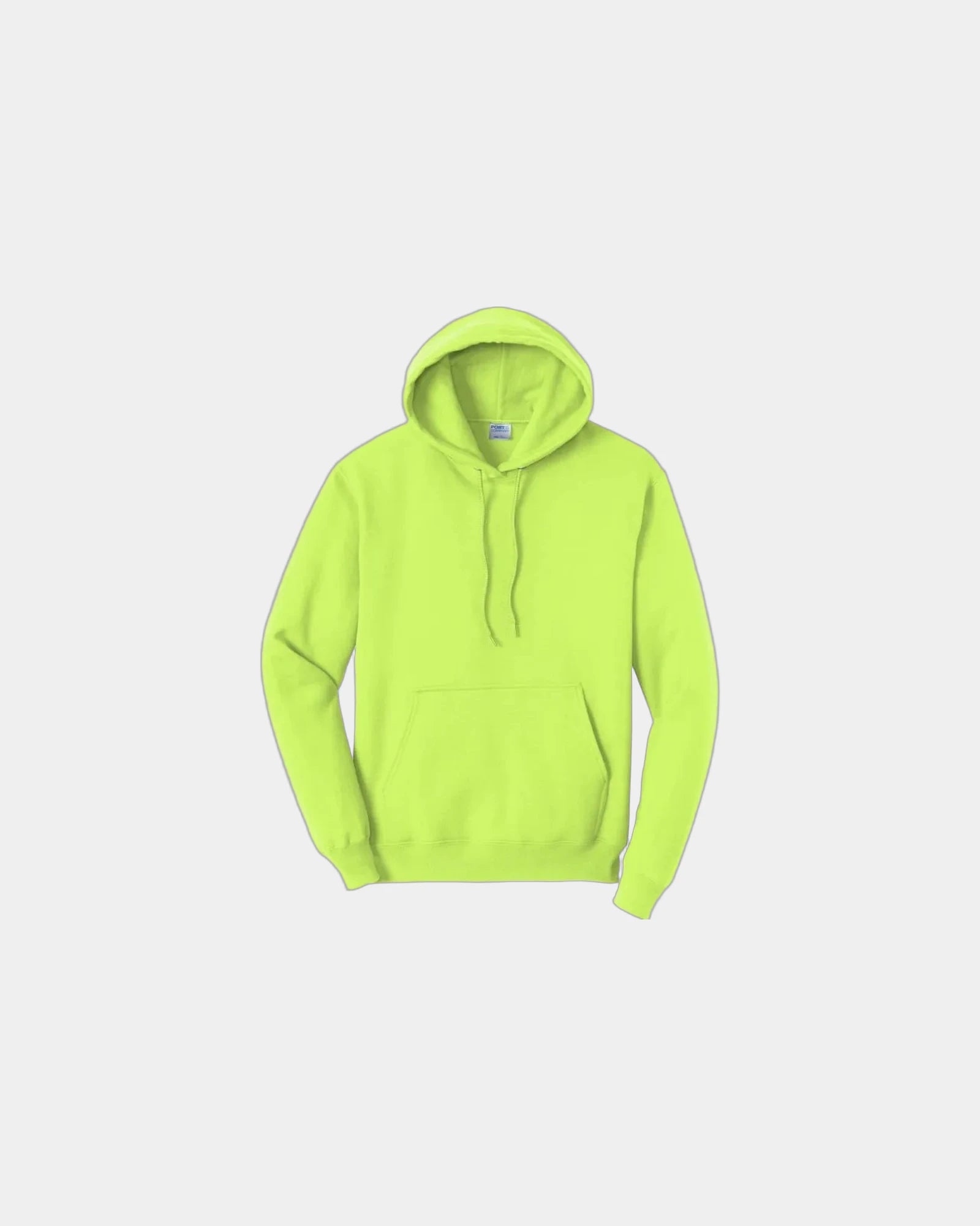 Custom fleece hooded sweatshirt for teams and events - Neon Yellow
