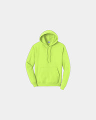 Custom fleece hooded sweatshirt for teams and events - Neon Yellow