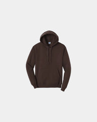 Custom fleece hooded sweatshirt for teams and events - Dk Choc Brown