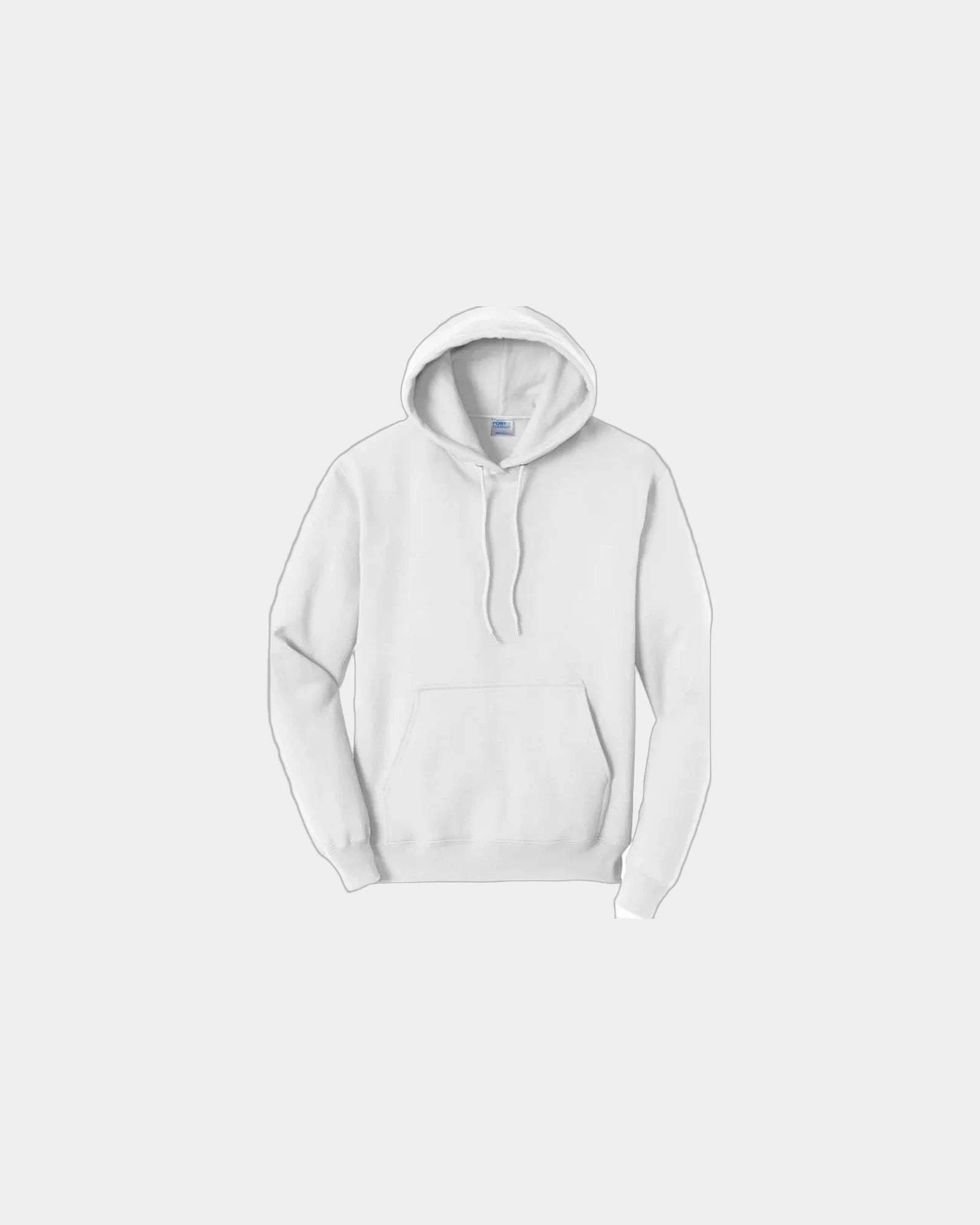 Custom fleece hooded sweatshirt for teams and events - White