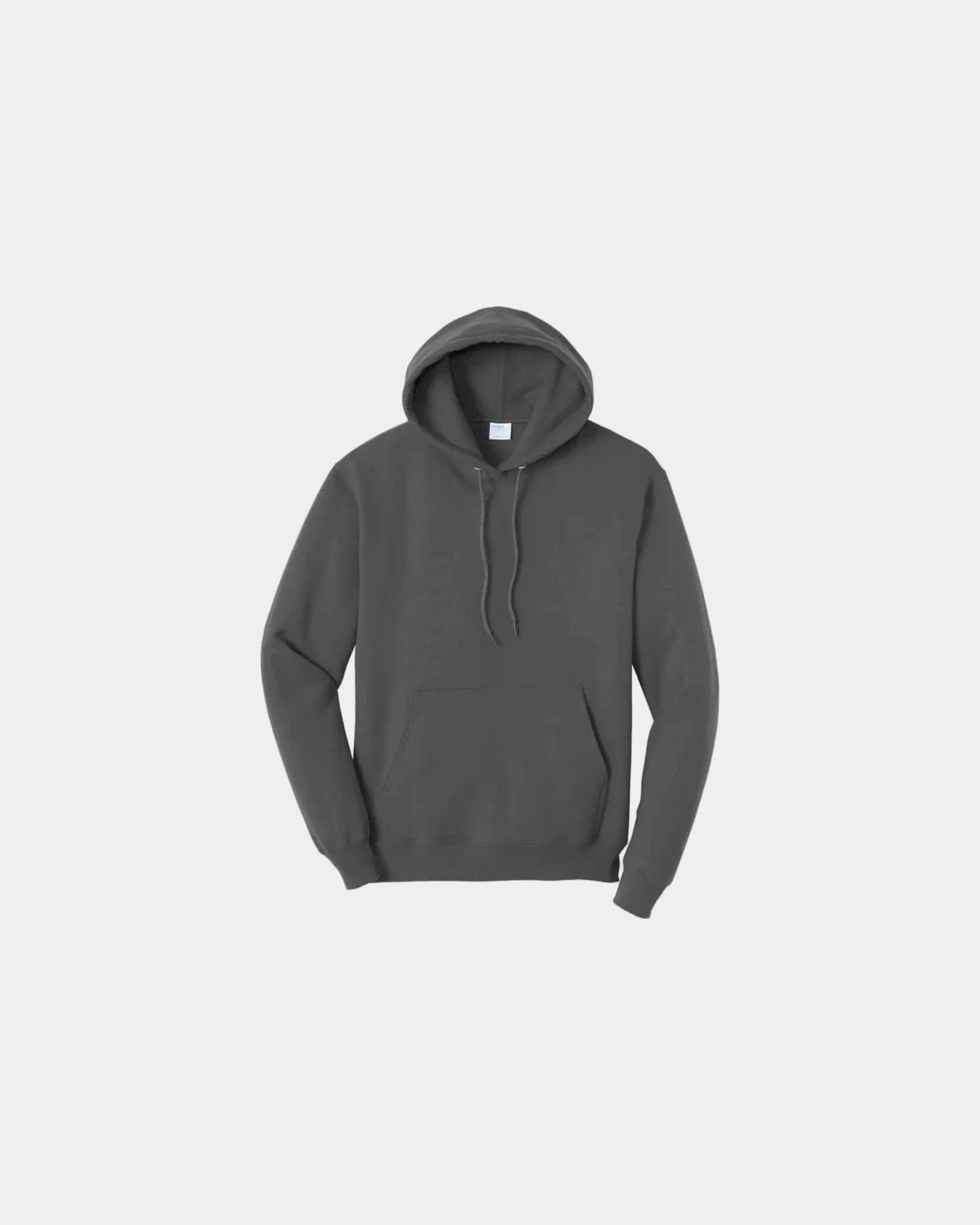 Custom fleece hooded sweatshirt for teams and events - Coalgrey