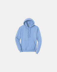 Custom fleece hooded sweatshirt for teams and events - Light Blue