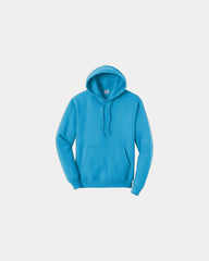 Custom fleece hooded sweatshirt for teams and events - Neon Blue