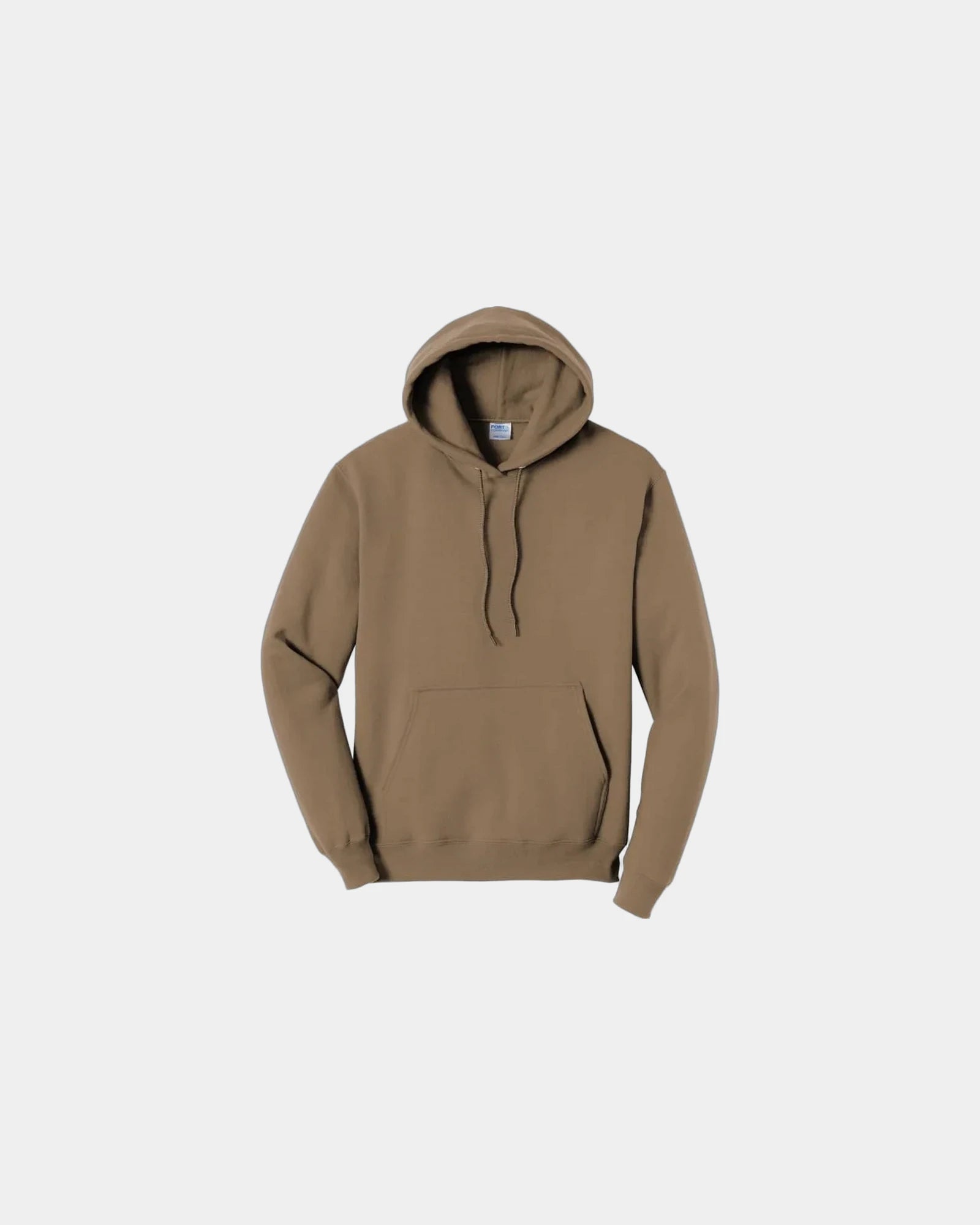 Custom fleece hooded sweatshirt for teams and events - Woodland Brown