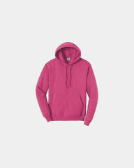 Custom fleece hooded sweatshirt for teams and events - Hthr Sangria